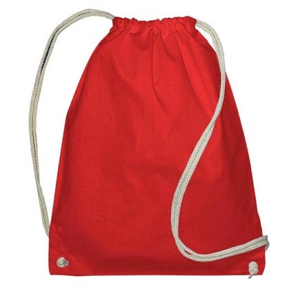 SG Accessories Cotton Drawstring Backpack